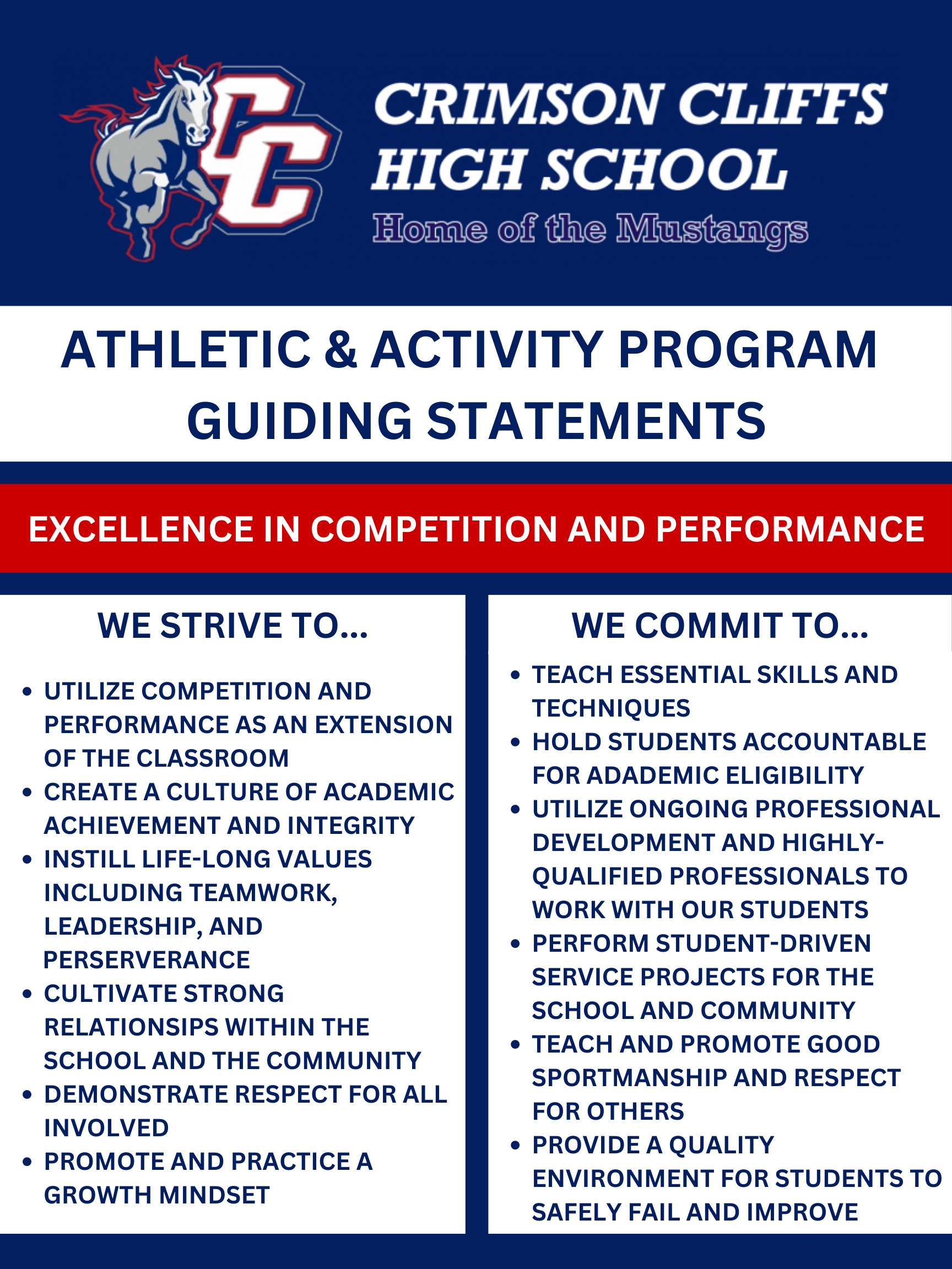 Athletic and Activity Program Guiding Statements Picture